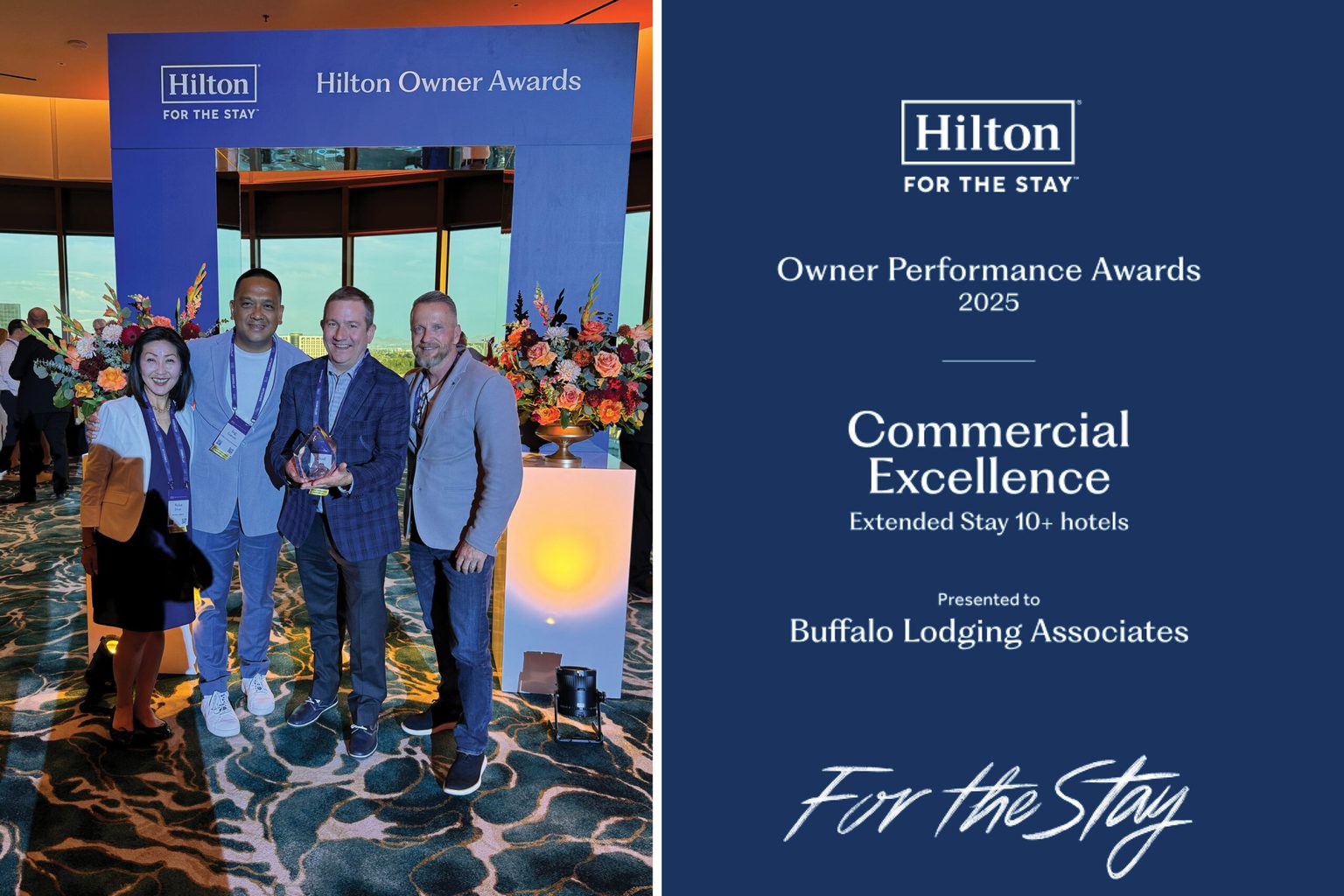 Buffalo Lodging Associates Awarded the 2025 Hilton Americas Franchise Owner Performance Award