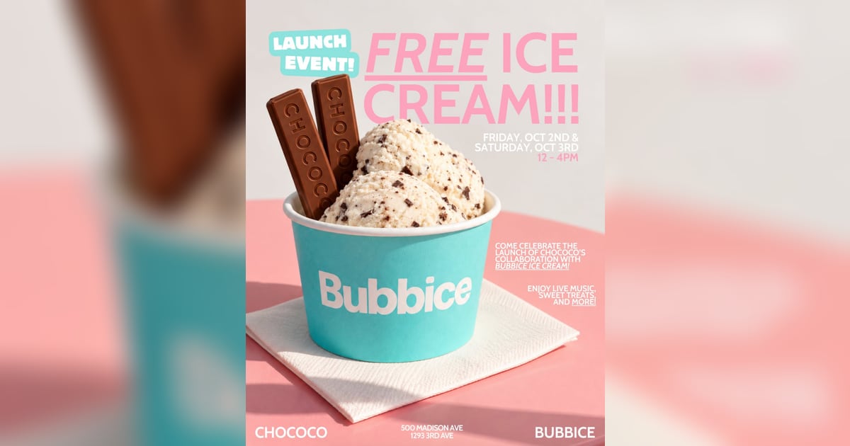 Chococo Partners with Bubbice for Flash-Frozen Ice Cream Pop-Up