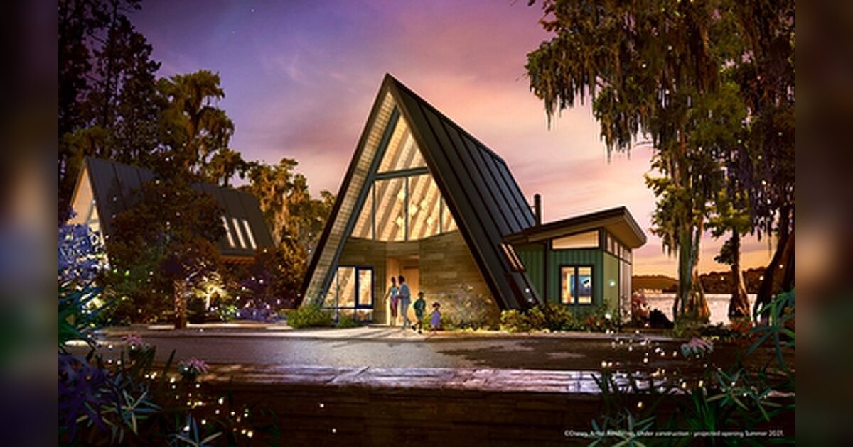 Rendering of Disney Lakeshore Lodge lakeside guest house opening July 2027