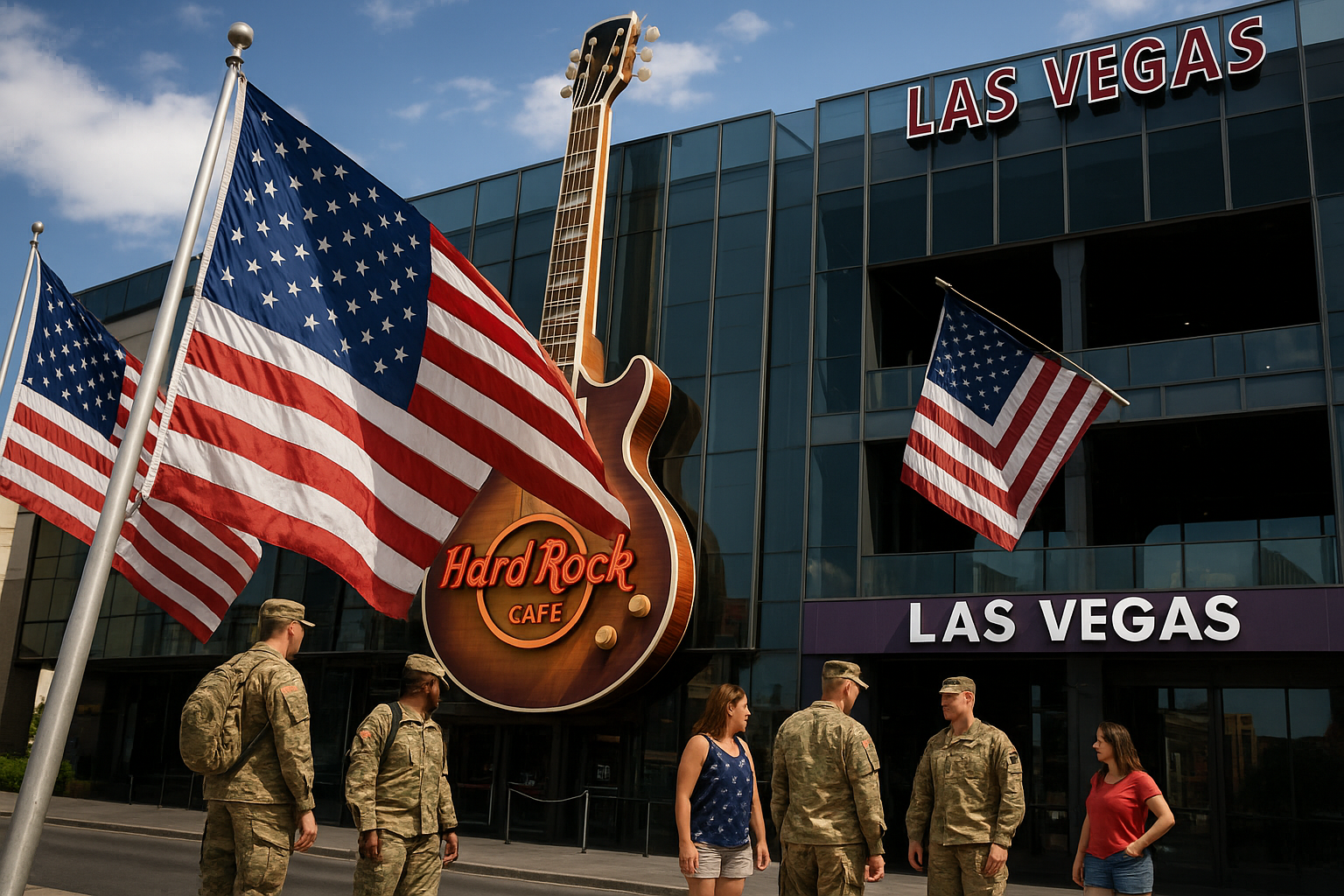 Hard Rock Cafe Las Vegas Offers July 4th Specials for Service Members