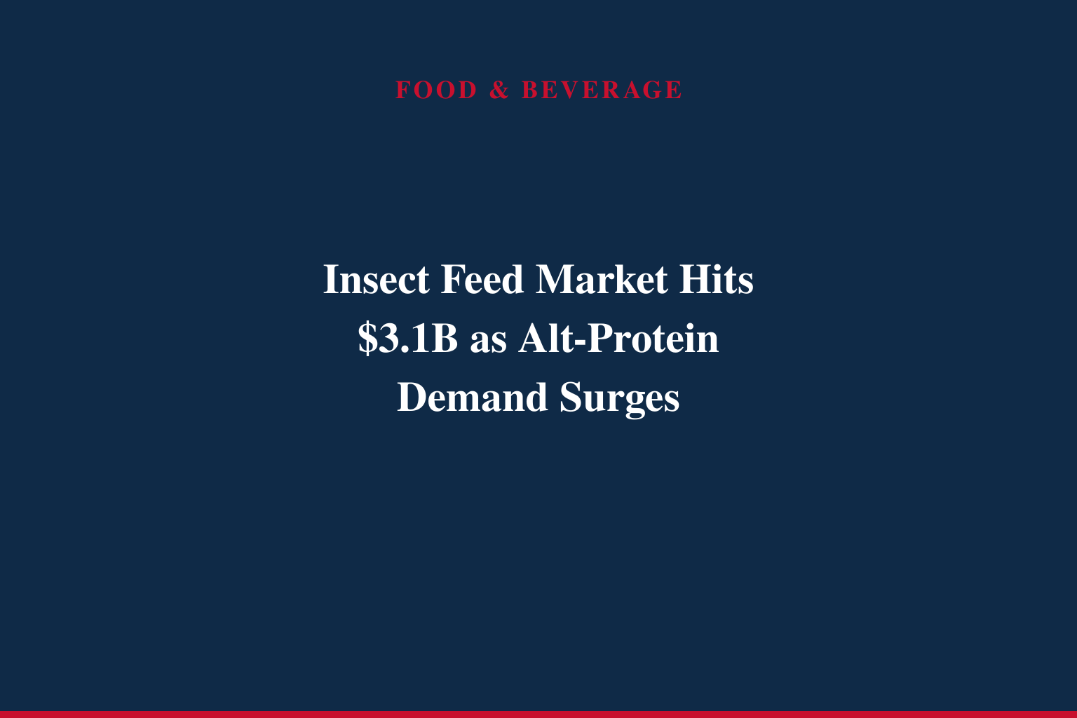 Insect Feed Market Accelerates Sustainable Protein Transition as Alternative Feed Demand Surges | CAGR 15.4% | Persistence Market Research