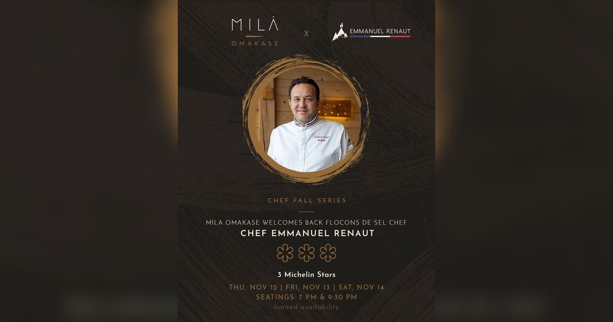 MILA Omakase Books Two Three-Michelin-Starred Chefs for Miami Residencies