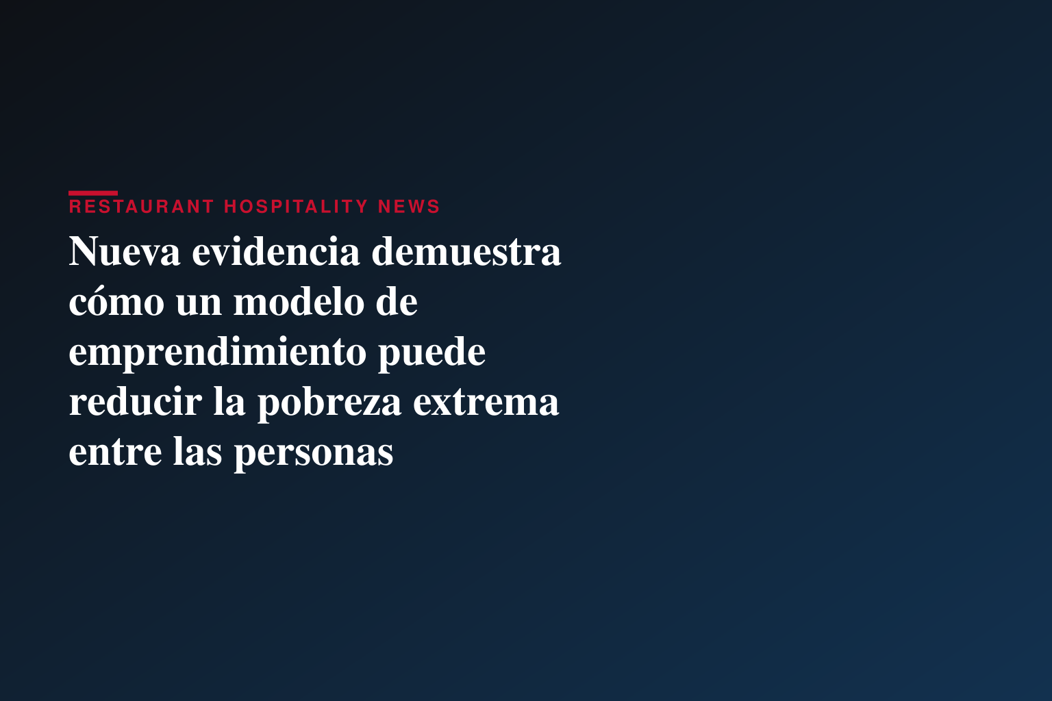 Nueva evidencia demuestra cómo un modelo de emprendimiento puede reducir la pobreza extrema entre las personas refugiadas
