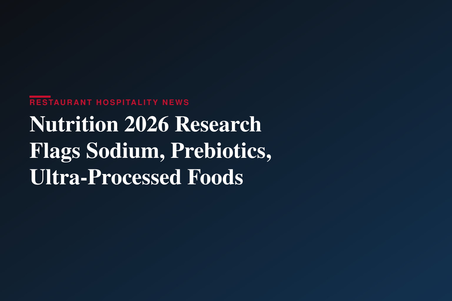 NUTRITION 2026 PRESS MATERIALS AVAILABLE NOW