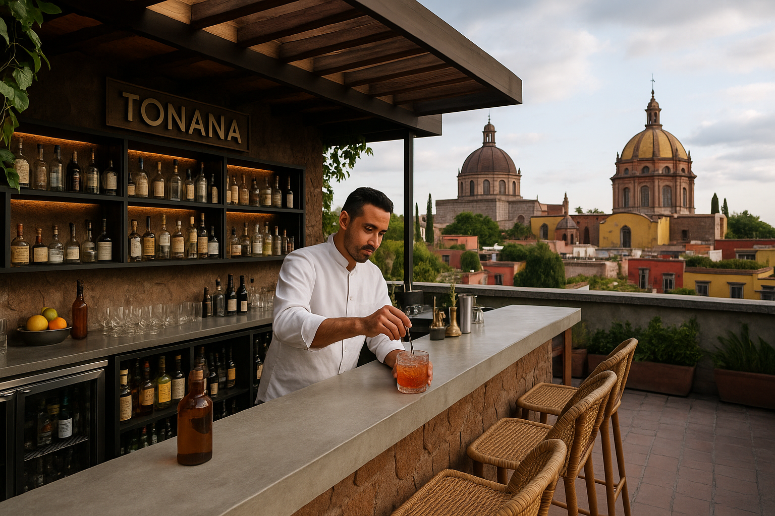 Oscar Valle Opens TONANA Rooftop Bar in San Miguel de Allende