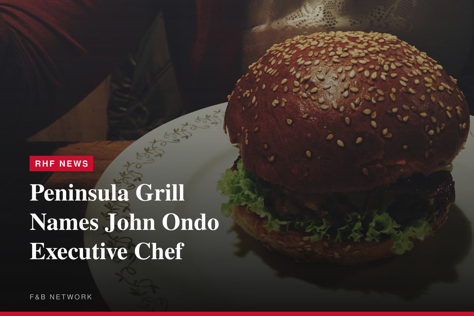 Peninsula Grill Names John Ondo Executive Chef